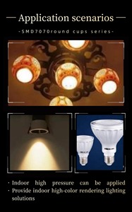 7070 uygulamaları için yüksek güç LED çip SMD iç mekan aydınlatması 12W 12S3P çip - Product Image 6