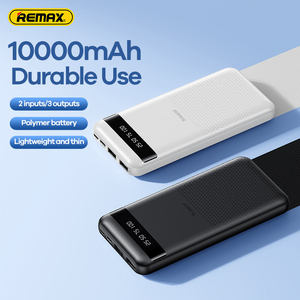 REMAX-Banco de energía Hintom DE CARGA RÁPIDA, dispositivo móvil de doble salida USB tipo C, Micro USB, 2.4A, 10000mAh, ultradelgado, portátil, tipo C - Product Image 2