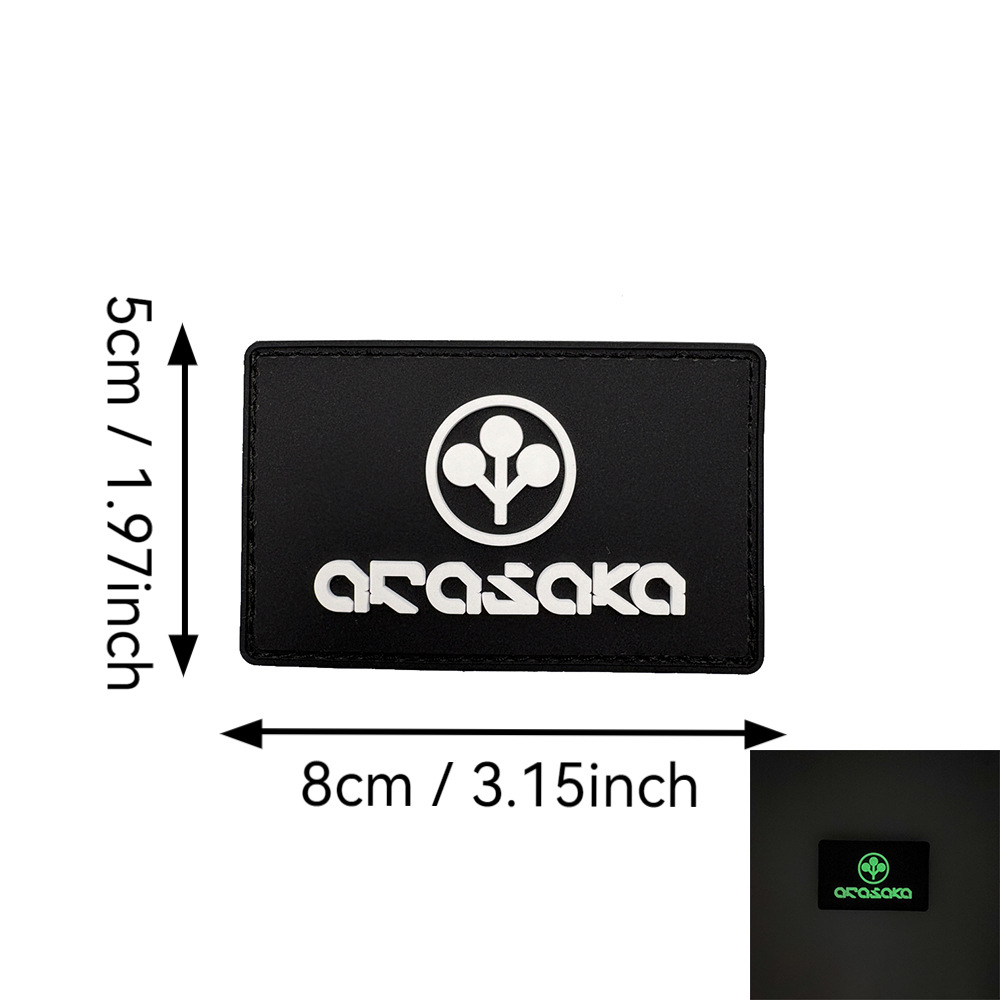 Black background and white night light of Arakawa Company