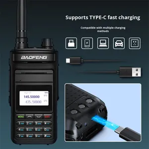 <span class=keywords><strong>Baofeng</strong></span> cập nhật mới p15uv ban nhạc không khí sáu ban nhạc 999ch Type-C FM AM hai cách di động dài khoảng cách phát thanh HF thu phát Walkie Talkie - Product Image 5