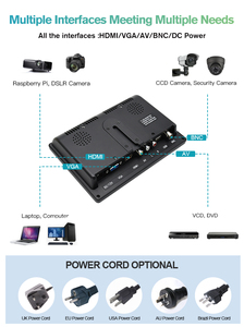 Pantalla táctil resistiva capacitiva de 7 pulgadas, monitor LCD USB con USB, VGA, 2, 2, 2, 2, 2, 2 - Product Image 3