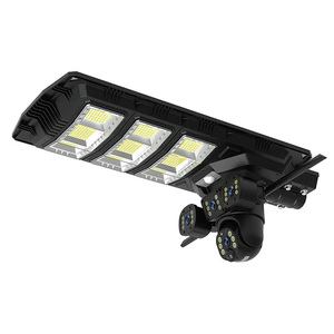 YDA02 12MP V380 Pro三屏Wifi 4G <span class=keywords><strong>Ptz</strong></span>安全集成发光二极管太阳能路灯，带室外闭路电视摄像头