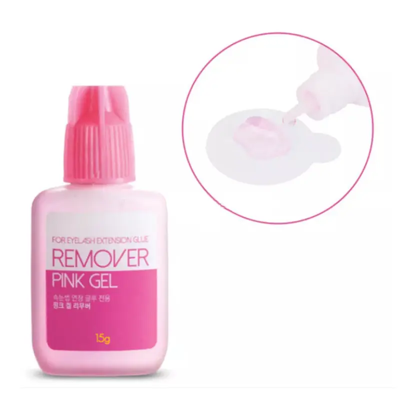 Entferner für Wimpern verlängerungen Kleber Clear Pink Gel Liquid 15g Adhesive Makeup Tools Wimpern Beauty