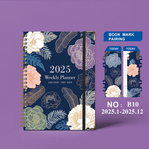 Organizzatore di Design personalizzato all'ingrosso diario di lusso Planner A5 spirale <span class=keywords><strong>Notebook</strong></span> Planner per ragazze