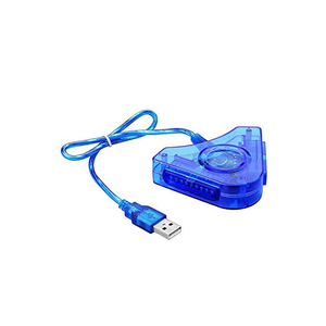 PS2到电脑游戏的USB双播放器转换器PS2电脑游戏光盘适配器电缆 - Product Image 1