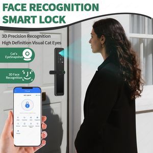 Xhome Wifi impronta digitale Smart serratura porta con telecamera Intercom telecomando App controllata per casa ufficio Villa porta di legno compatibile