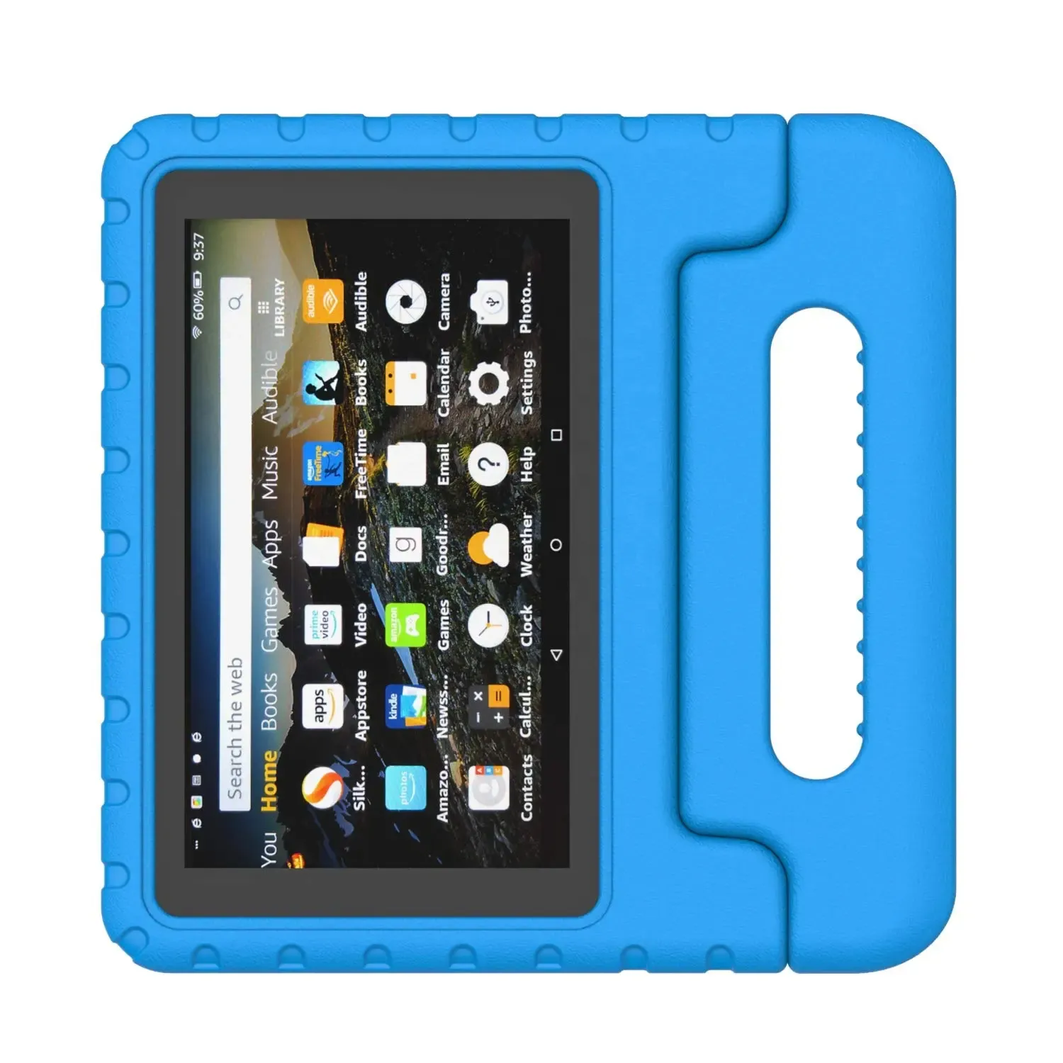 2024 [工場メーカーOEM] Amazon Kindle Hd 7 2015/2017/2019ケースカバー用の青いカスタムドロッププルーフEVAフォームタブレットケース