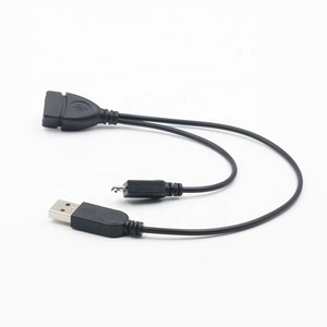 Cantell 2 trong 1 USB nữ để USB Nam và Micro cáp điện ngắn cáp 20cm Micro USB OTG cáp với thêm sức mạnh - Product Image 5