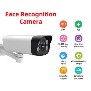 Cctv人脸识别考勤系统人脸识别Ip摄像头10m多重人脸识别摄像头 - Product Image 4