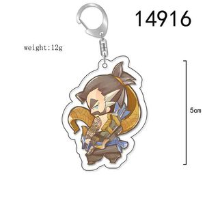 Trò chơi phim hoạt hình nhân vật Acrylic Keychain Overwatch Pioneer móc khóa đôi bên hoạt hình ngoại vi schoolbag Mặt dây chuyền quà tặng đồ chơi - Product Image 5
