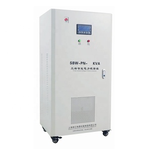 工場SVC 20KVA自動電圧レギュレータ3相サーボモータースタビライザーレーザーマシン用AC電流タイプ - Product Image 1
