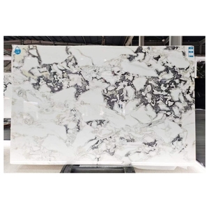 家の装飾のためのデザイナーのお気に入りの自然DOVER WHITE MARBLE。