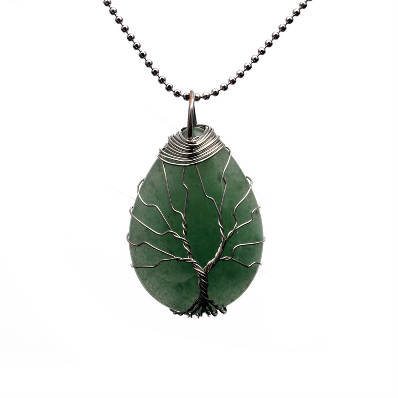Chaîne de perles d'aventurine verte