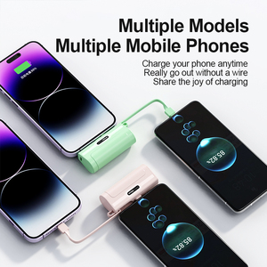 พาวเวอร์แบงค์ขนาดเล็ก5000mAh พร้อมจอแสดงผล LED เหมาะสำหรับหน้าจอ Apple/Type C รองรับการปรับแต่งโลโก้ - Product Image 3
