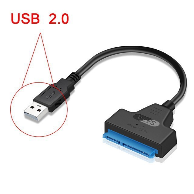 Black USB2.0 SATA with DC