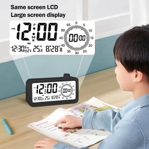 Sveglia digitale schermo Lcd conto alla rovescia per il conto alla rovescia del Timer di controllo della luminosità calendario della temperatura e Display 12/24H - Product Image 3
