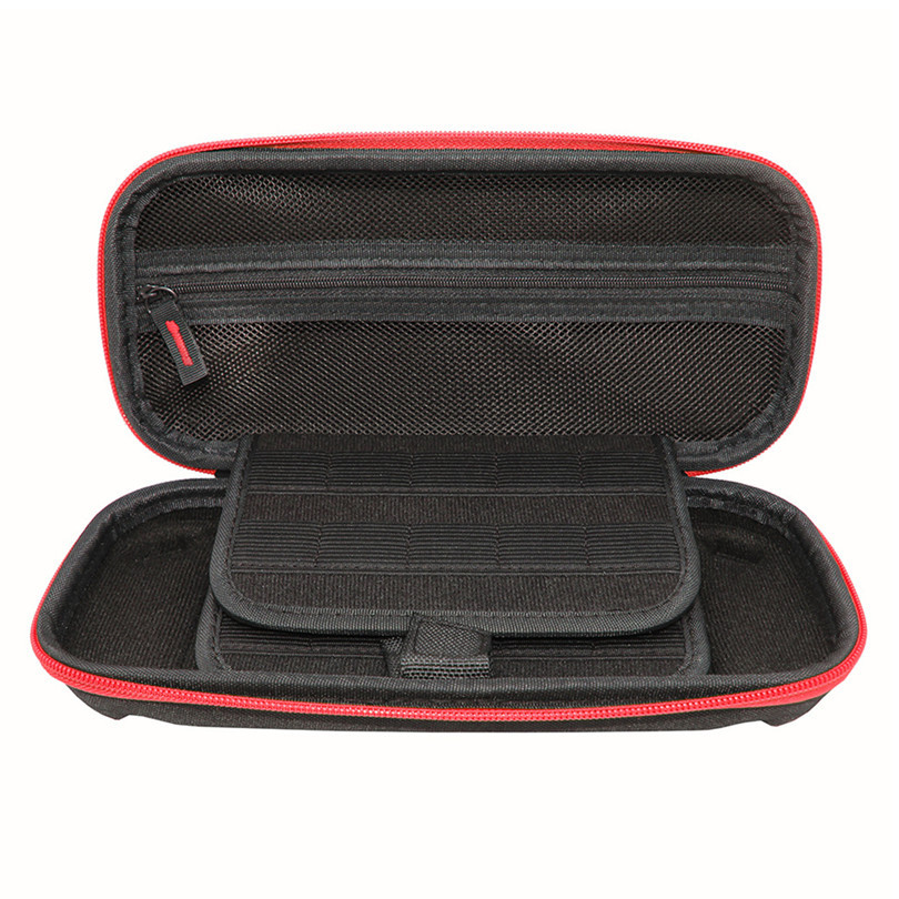 Black with Red Zipper