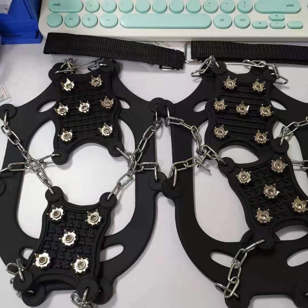 12 dents en acier inoxydable chaîne griffe de glace taille XL