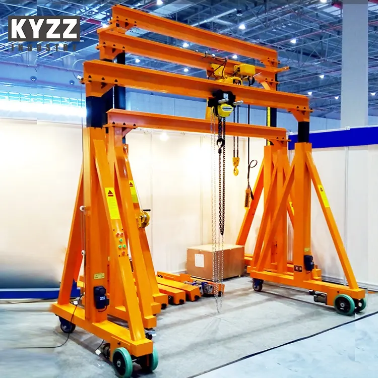 Used Mobile Rubber Tyre Gantry Crane 10 5 3 2 1 Ton Price, Small Mini Portable Gantry Crane Used China