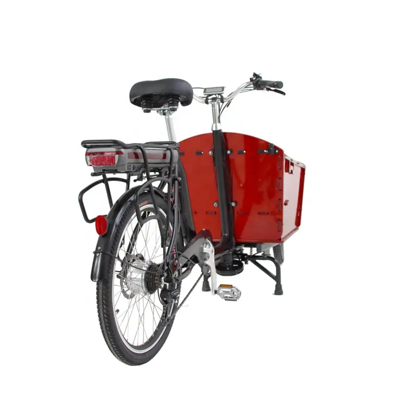 2 개의 좌석을 가진 포도 수확 디자인 화물 자전거 2 바퀴 전기 오토바이