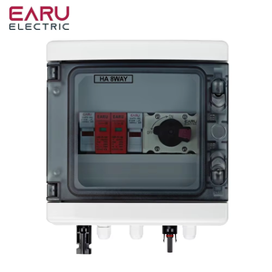 1 <strong>Input</strong> 1 <strong>Output</strong> Solar Photovoltaic PV Combiner Box With Surge Lightning Protection DC Fuse MCB Waterproof Box IP65 EA-CB-PV-8-I - Product Image 1