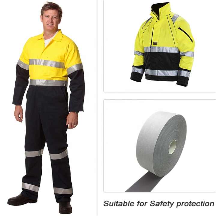 YouGuang Full Width 140 CM Reflective Polyester Fabric Overalls Reflective Material Reflective Fabric Tape for Garments