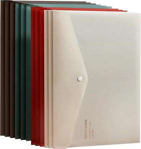 А4 пластиковый пакет для файлов с застежкой, папка из 12 штук для файлов и писем, - Product Image 1