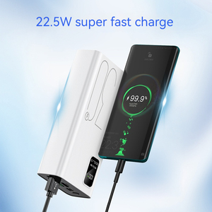 דגם אחרון 22.5W ארבע יציאות USB וסוג C סופר מהיר טעינה כוח בנק 30000 mah קיבולת אמיתית PD20W 30000 mah בנק כוח