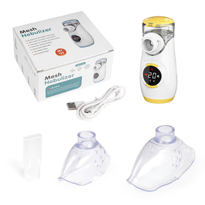 Popular Model Mini Digital Display Handheld Nebulizer Machine Ultrasonic Atomize for Cough Low Noise Mesh Nebulizer With Timer - Product Image 3