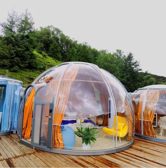 Royal house modern popular bubble room bubble homestay outdoor vacation glowing house