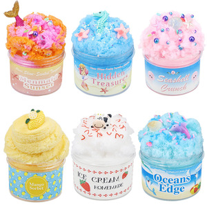 Ocean <strong>Cartoon</strong> Slime Cotton <strong>Clay</strong> Drawing New Colorful <strong>Clay</strong> Factory 100ml <strong>Clay</strong> Slime Kit for Kids - Product Image 2