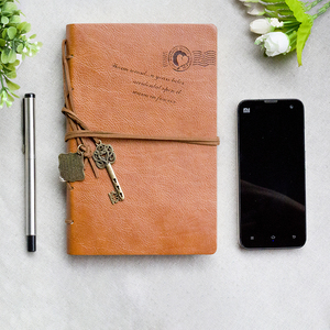 Stampa personalizzata B5 A6 copertina in morbida pelle rossa PU Notebook alla moda semplice a righe diario semplice regalo Planner per studenti - Product Image 6
