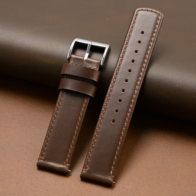 Retro Deep Brown + Silver buckle