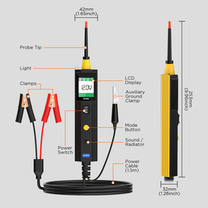 AUTOOL BT250 Circuit Tester Power Scanner 6-30V Automotive Power Probe Kit LED Display Voltage Polarity Locator Diagnostic <strong>Tool</strong> - Product Image 3