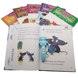 Kids Educational Bear Shape Oid Pen Reader Audio Sound <strong>Teaching</strong> <strong>Learning</strong> Books with English Spanish French Chinese Italian - Product Image 2