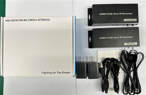 200M 4K HDMI USB KVM扩展器RJ45以太网网络电缆HDMI KVM IP扩展器发射器接收器视频转换器电脑电视