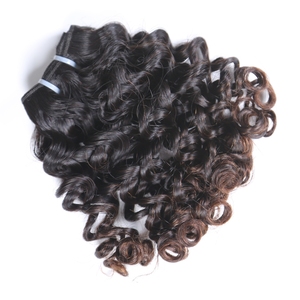 Funmi Saç Süper Çift Çizilmiş Dayanıklı Remy insan saçı postiş Özelleştirilmiş Saç Örgü Paketi - Product Image 5