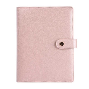 Kunden spezifisches nachfüll bares Leder-Notizbuch Schönes Loseblatt-Budget-Binder-Cover A5 Journal Luxus-Büro tagebuch mit Magnet verschluss