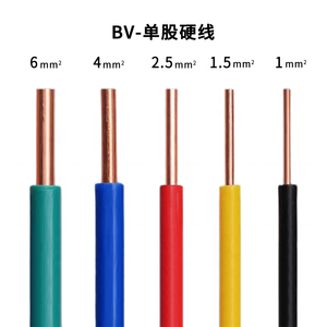 สาย BV ทองแดงบริสุทธิ์ลวดหุ้มฉนวนพีวีซีสายไฟฟ้าความร้อนที่เป็นของแข็งสำหรับการสร้างอาคารม้วนบรรจุ - Product Image 2