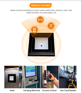 Rakinda เครื่องสแกนบัตร QR โค้ดเครื่องอ่านบัตร IC ควบคุมการเข้าออกประตูไร้สายผ่าน WiFi เกรด IP65 RD005 - Product Image 3