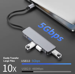 5端口多功能5合1 USB集线器连接站0.175m，可提供笔记本电脑库存 - Product Image 2