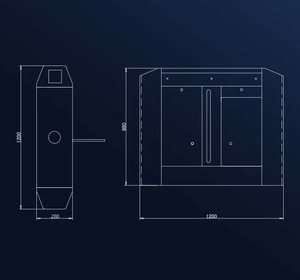 Tự động 304 cửa quay bằng thép không gỉ với hệ thống vé dành cho người đi bộ flab Barrier Gate để kiểm soát truy cập - Product Image 5