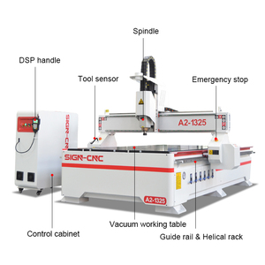 Máquina CNC de 3 ejes para trabajo en madera DSP/Mach 3 Sistema de Control 4x8 publicidad 1325 fresadora cnc de escritorio - Product Image 2