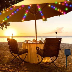 Fernbedienung Bunt 8 Modi 104 LED Patio Umbrella Lichterketten Solar-oder batterie betriebene Lichterketten für den Garten im Freien - Product Image 4