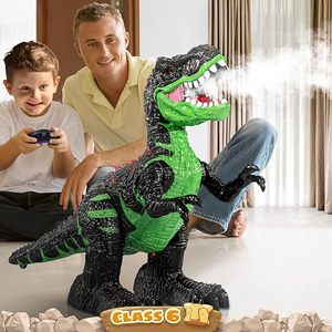 DWI 8-Channel 2.4G Remote Control T-rex Large Dinosaur <strong>Toy</strong> RC Dinosaur Toywith Water Mist Light <strong>Roars</strong> Birthday Gift for Kids - Product Image 3