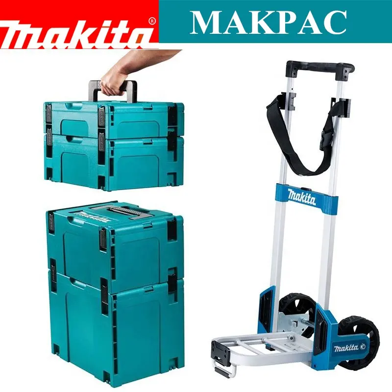 Original Makita Makpac Combination Plastic Carrying Box Hardware Tool Box Household Insulation Box Maintenance Multifunctional C