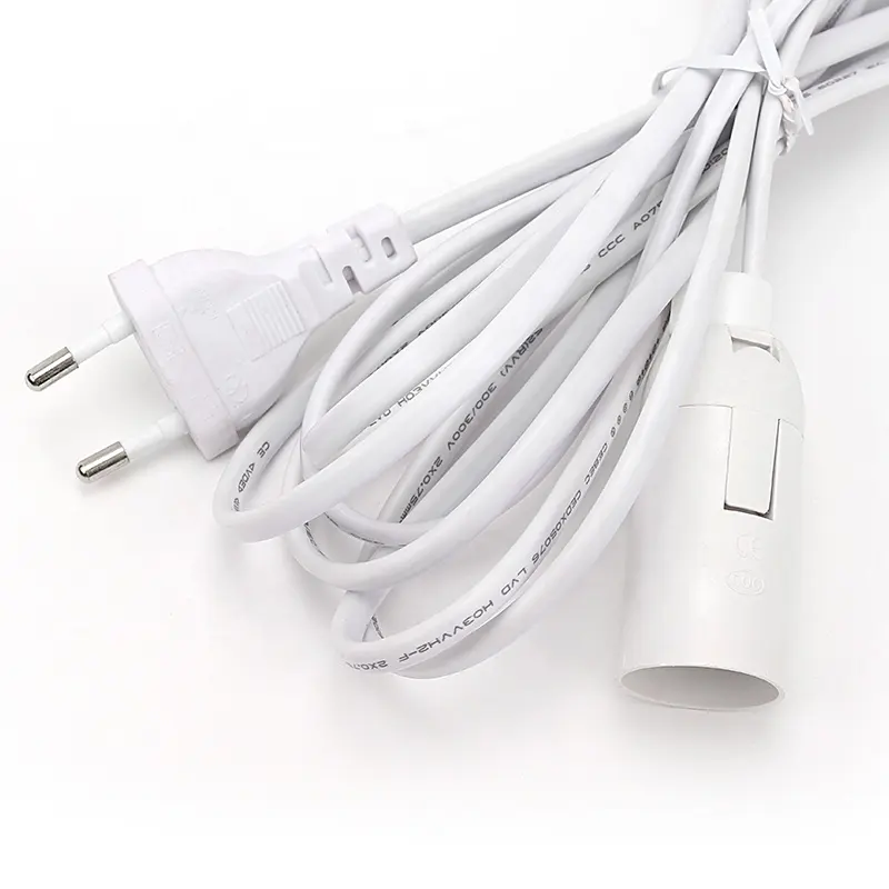 Соляная лампа E14, белая пластиковая розетка, держатель лампы, шнур питания, индивидуальный штекер, Удлинительный кабель с онлайн-переключателем 303