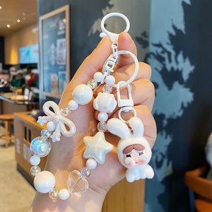 Kawaii צבעוני labubu שרשרת טלפון סלולרית אנימה דיאז מחזיק מפתחות תליון תיק גב קישוט נשים מתנות