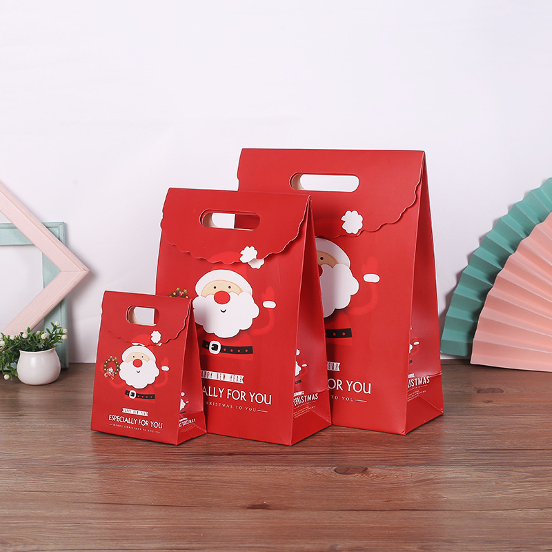 handle bag with touch fastener