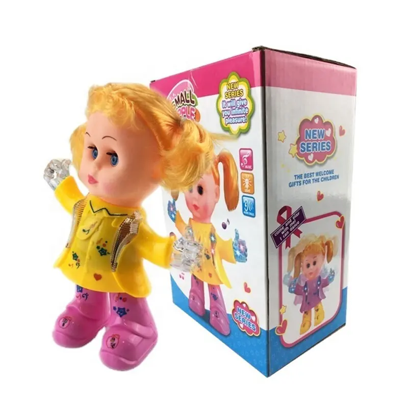 Boneca de brinquedo criança, popular, barato, dança, bebê, brinquedos, boneca com olho 3d e luz elétrica para meninas, crianças